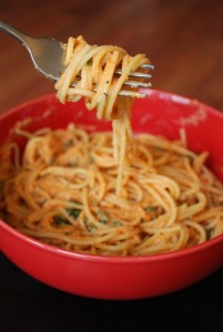 creamy tomato basil pasta