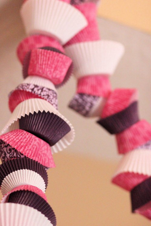 cupcake paper garland